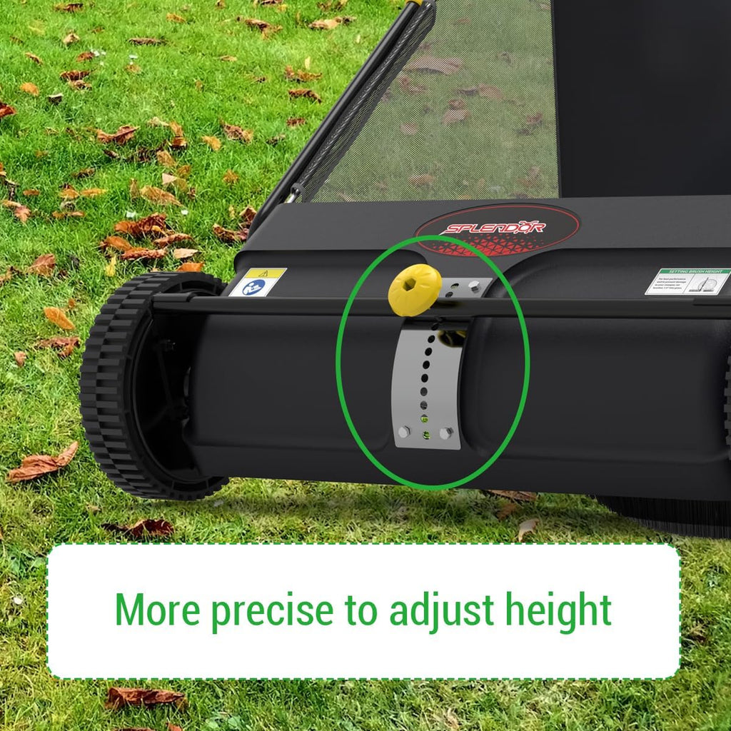 SPLENDOR LS-650A2 26-Inch Walk-behaind Push Lawn Sweeper Yard Sweeper Road Sweeper