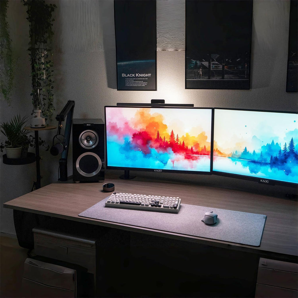 Kado Dual Monitor Setup - 2-Pack 27' 1920x1080 Computer Monitor 75Hz VESA Mount HDMI Office Gaming Built-in Speakers (E27 Dual Series)