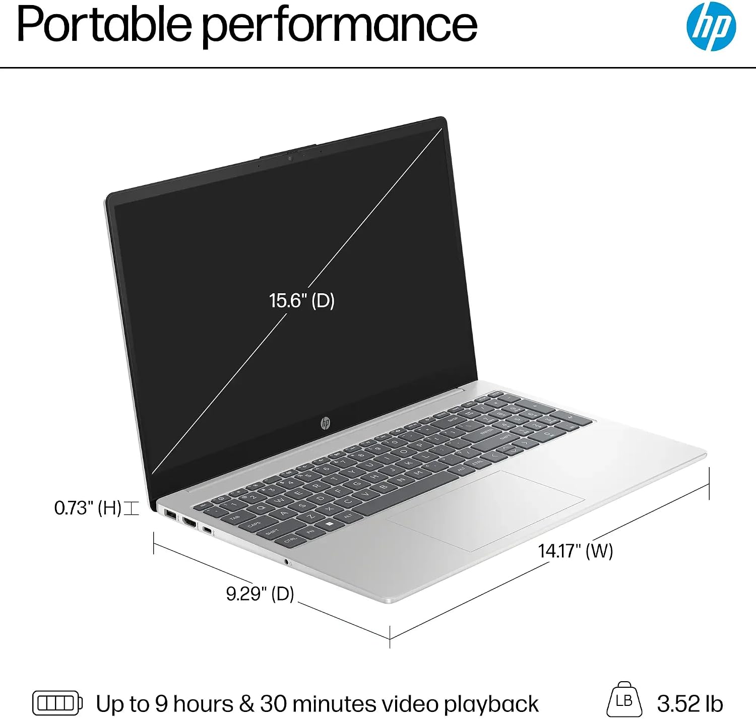 HP 15-fd000 15.6' WXGA HD (1366x768) Touchscreen Laptop 2025 New | Intel i3-1315U 6-Core | Intel UHD Graphics | Wi-Fi 6 | 32GB DDR4 1TB SSD | Win11 Home