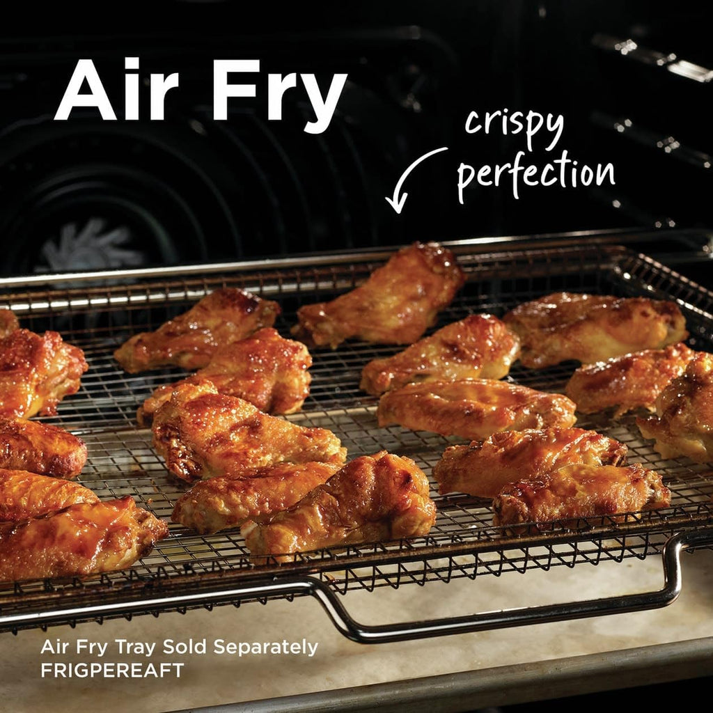 Frigidaire Gallery 30 in 5 Burner Element Freestanding Range in Stainless Steel with True Convection and Air Fry GCRE3060BF