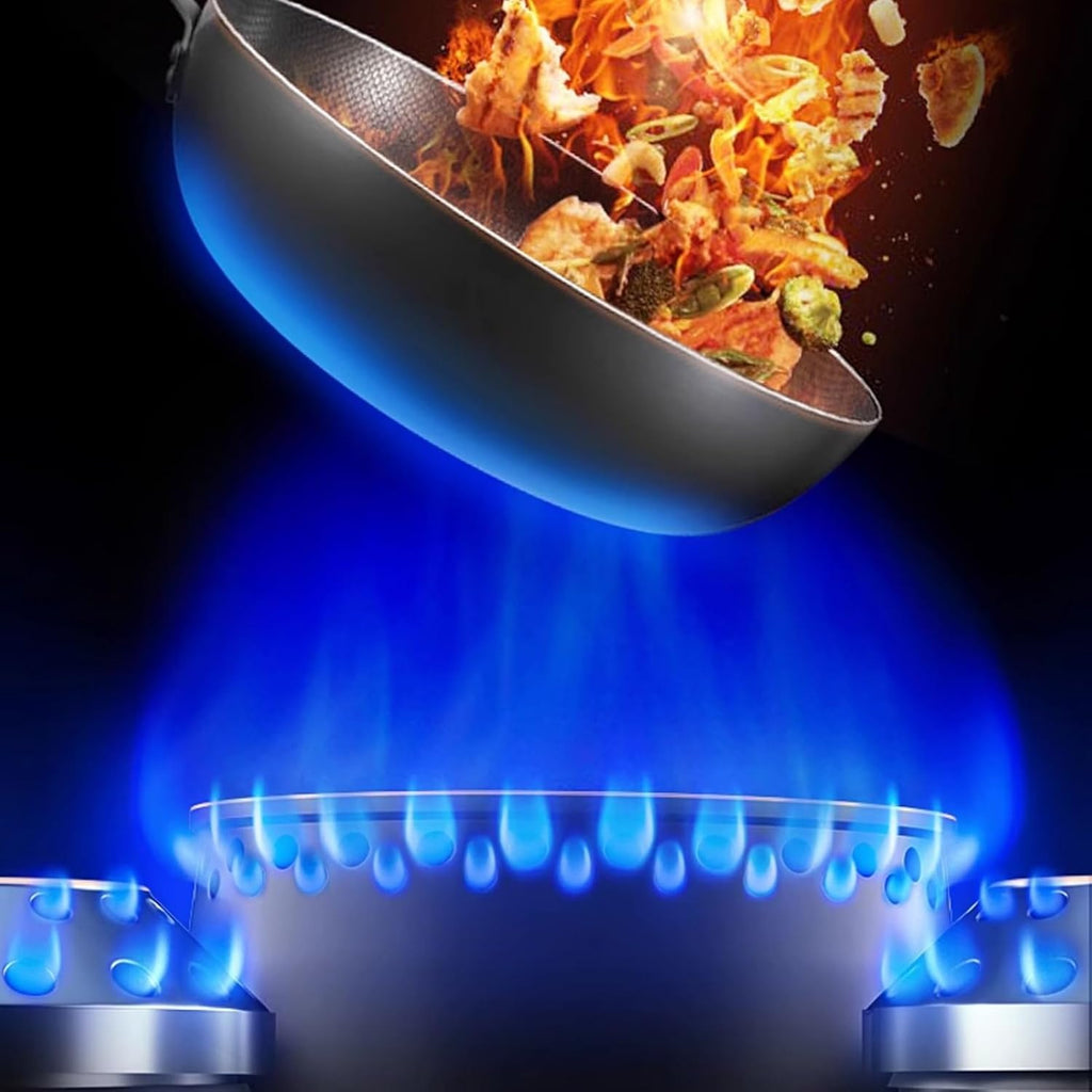 Recessed Gas Stove Cooktop,2 Burners Natural Gas and Propane Stove,Built in Gas Stove Top,with Thermocouple Protection
