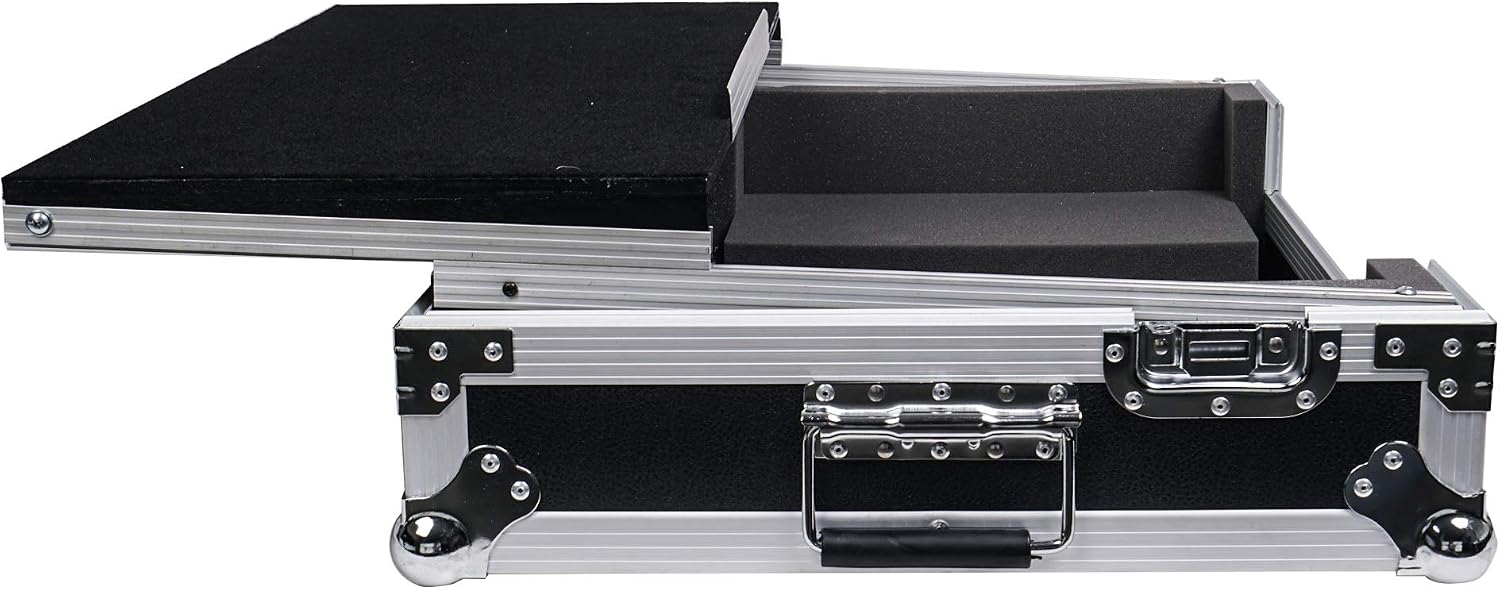 Sound Town DJ Controller Road Case w/Sliding Laptop Stand, Fits Pioneer DDJ-SR2 (STRC-SRLT)
