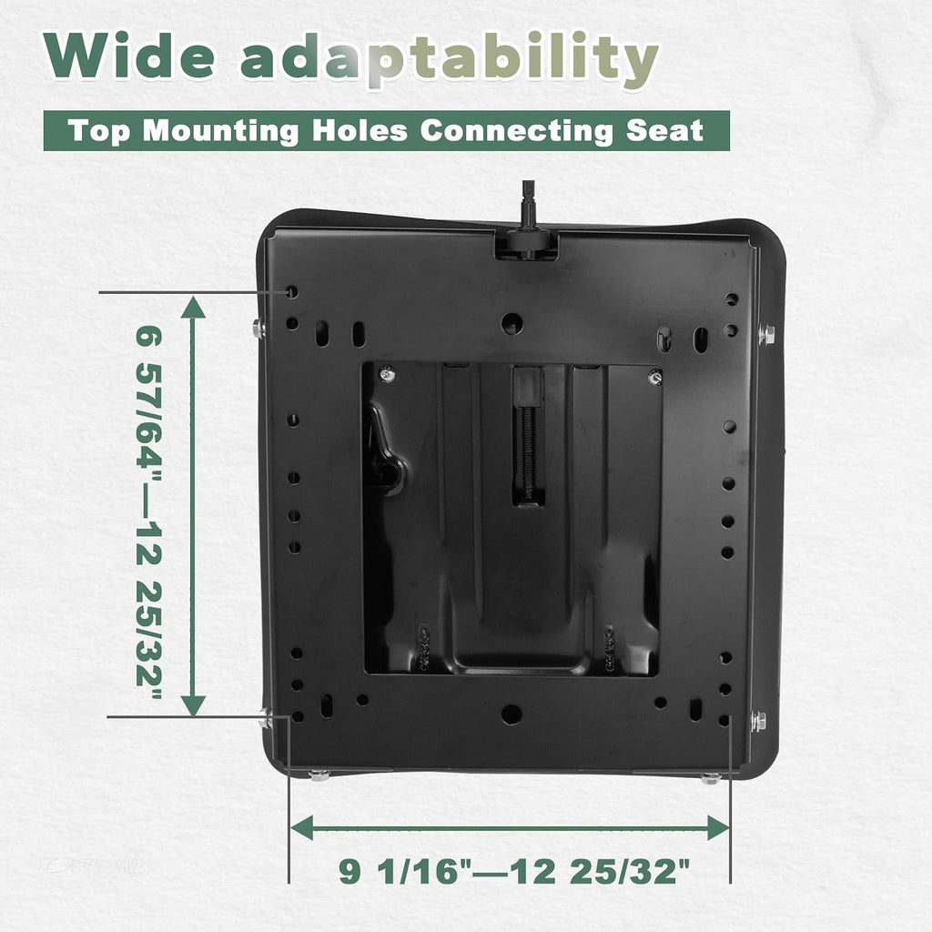 NIXFACE Seat Suspension Kit for Zero Turn Lawn Mower,Kubota,John Deere,Bad Boy,Tractors,Forklifts W/O Slide Track