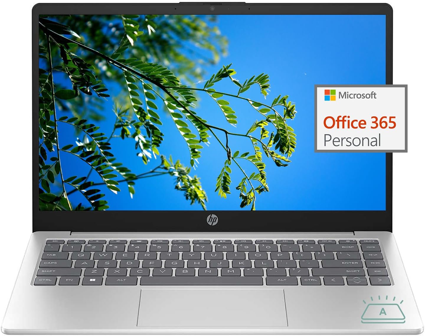 HP 14' FHD Ultra Light Student Laptop, Intel 4-Core N200 Processor, 16GB RAM, 1TB SSD +128GB UFS, 1 Year Office 365, Backlit Keyboard, Wi-Fi 6, Webcam, HDMI, Type-C, Windows 11, w/BWE Accessories