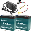 2-Pack 12V 20Ah AGM Sealed Lead Acid Batteries 6-DMF-20 6-DZM-20 6-DZF-20- Maintenance-Free for Golf Cart, ATV, UTV, Mobility Scooter, Dirt Bike, Lawn Mower with Charger