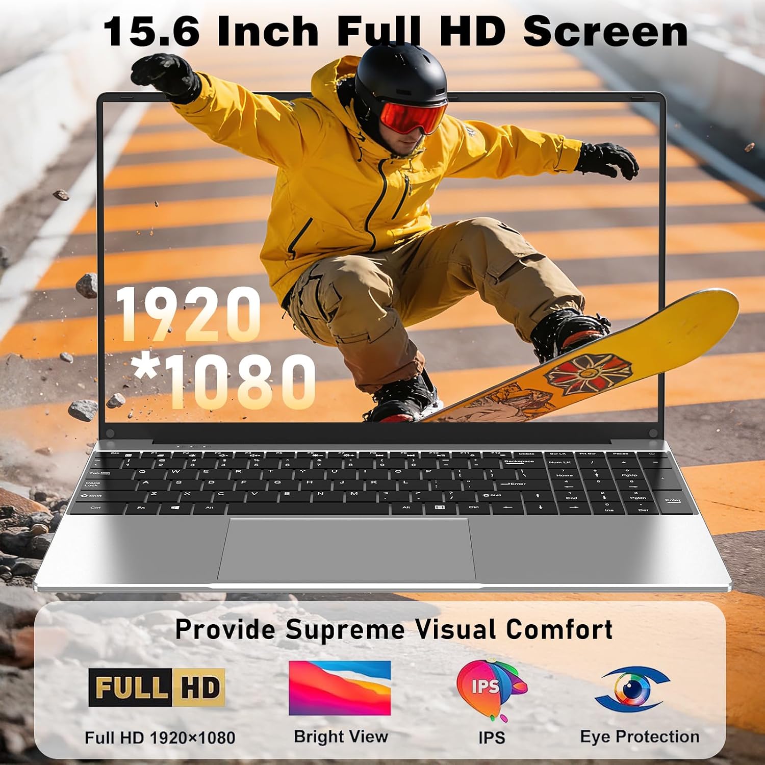 Core i5 Laptop Computer 2026 New, 15.6 Inch Window 11 Pro Lap Top PC 16GB RAM 1TB SSD, 2-Year Warranty, Office 365, FHD 1920*1080 IPS Display, Backlit Keyboard, WiFi5 BT4.2 USB, UHD Graphic