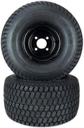 MowerPartsGroup Super Turf Tire Assemblies 20x10.50-8, Fits Gravely Pro Stance 48' 52' 60', Replaces 07101321, Black, Metal, 4 Lug Wheels, 4 Ply K500 Super Turf Tires, Lawn Mower (Zero-Turn) Wheels