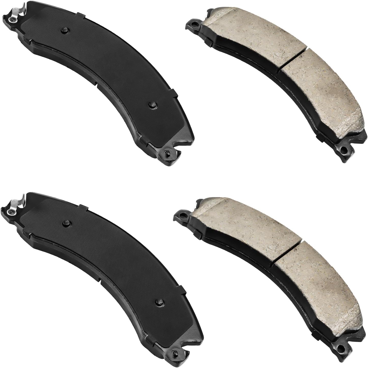Torchbeam Front Brake Pads and Rotors Kit replacement for 2011-2019 Silverado Sierra 2500 HD, 3500 HD, 2016-2018 Suburban 3500 HD, 355 mm Front Disc Brake Rotors and NAO Copper Free Formula Pads