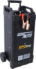 12V & 24V Wheeled Battery Charger Fully Automotive Battery Maintainer Jump Starter Dial Display Telescopic Handle