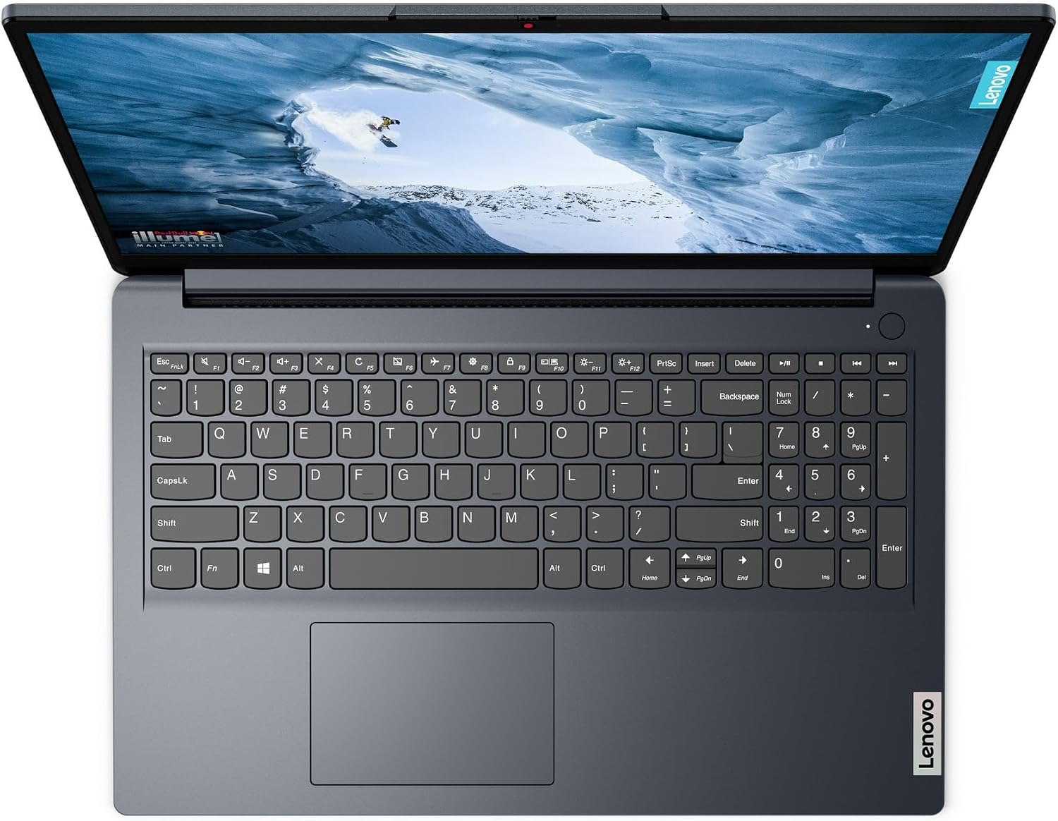 Lenovo 2025 Laptop | IdeaPad 1 | 15.6' 1920x1080 | AMD-4 Core Ryzen 5 7520U | AMD Radeon 610M Graphics |8GB LPDDR5 | 1TB SSD | Windows 10 Pro | Wi-Fi 6 - BT 5.2-720p HD Camera - Abyss Blue