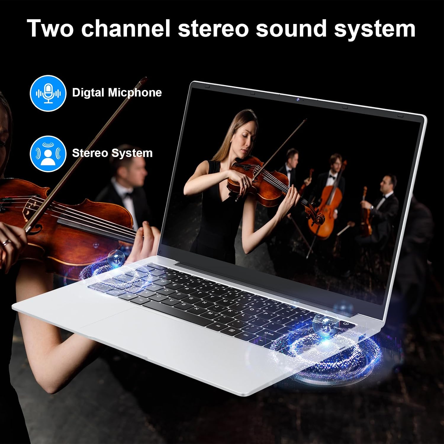 14 inch Laptop Computer Celeron N4000 8GB RAM 256GB SSD CPU up to 2.6GHz 1920 * 1080 IPS Display Laptop PC WiFi 2.4/5G, BT 5.0, USB 3.0, Mini HDMI,Laptops for Students,Business Work