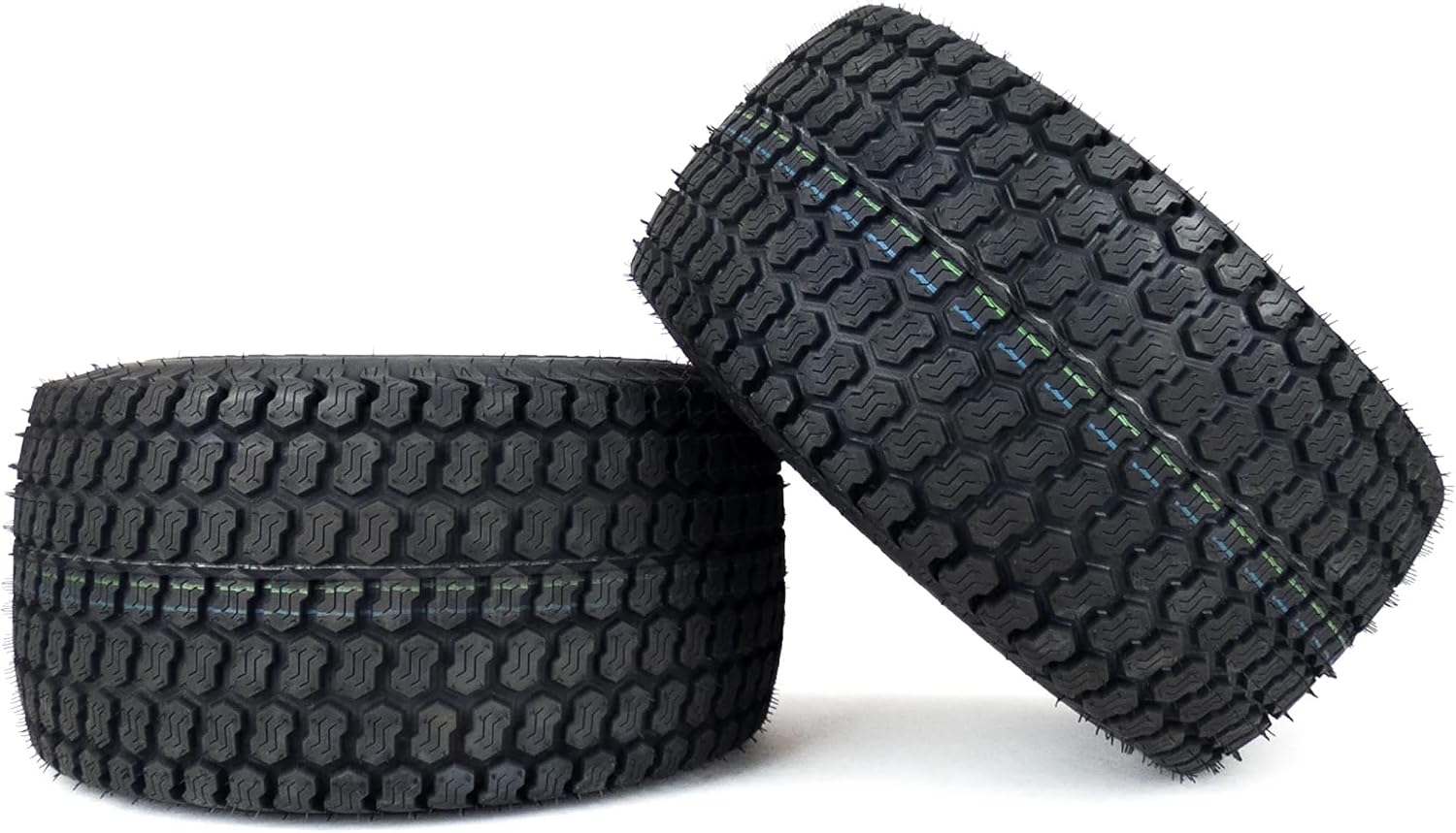 MowerPartsGroup Super Turf Tire Assemblies 20x10.50-8, Fits Gravely Pro Stance 48' 52' 60', Replaces 07101321, Black, Metal, 4 Lug Wheels, 4 Ply K500 Super Turf Tires, Lawn Mower (Zero-Turn) Wheels