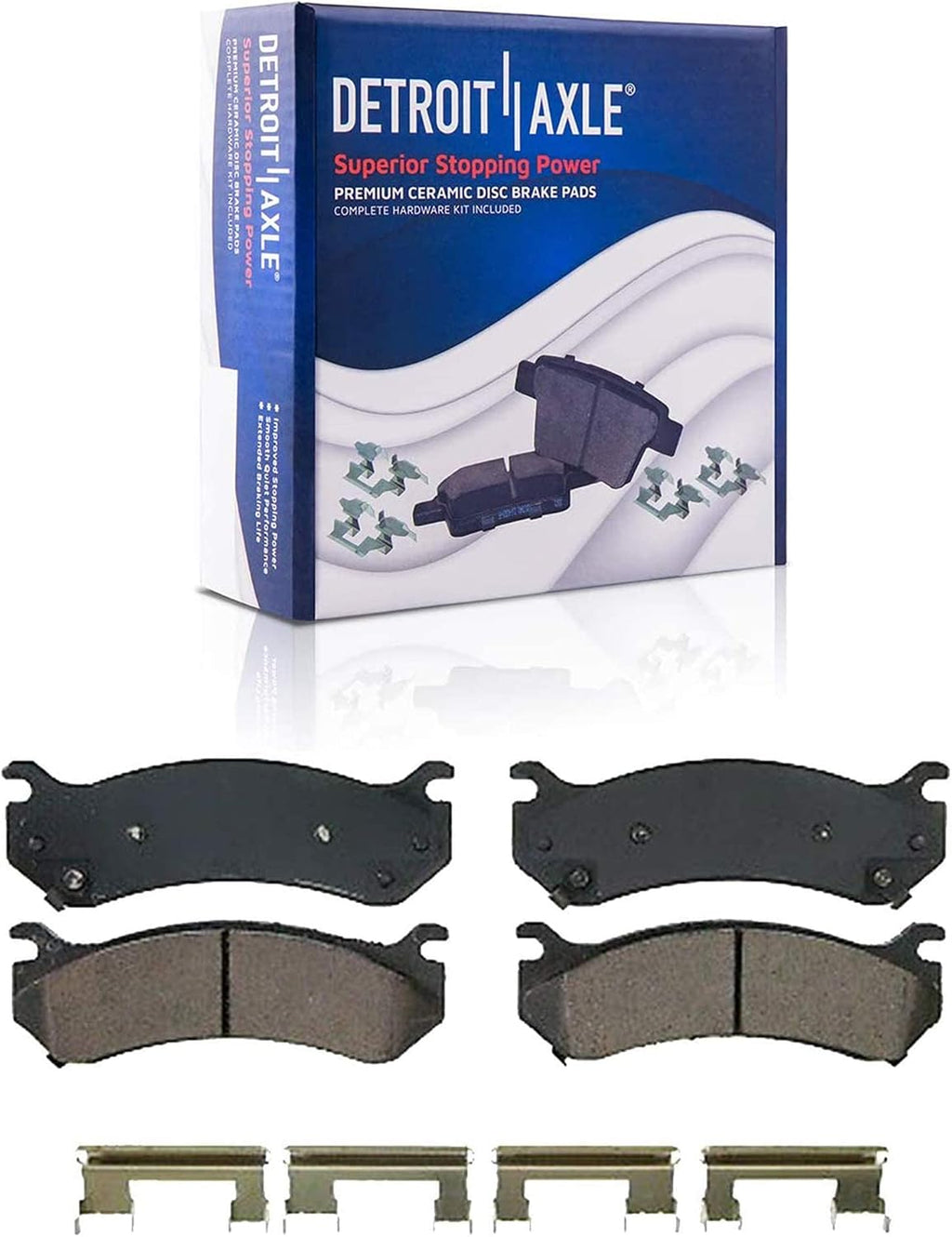 Detroit Axle - 2WD Front Wheel Bearing Hubs Brake Kit for Chevrolet Silverado Avalanche Express Suburban 1500 GMC Safari Yukon, Brake Rotors Brakes Pads Wheel Bearing Hubs Lug Nuts Replacement