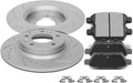 SCITOO Pads and Rotors Kit,Disc Brake Rotors Ceramic Pads fit for 2006-2011 for Ford for Fusion, 2007-2011 for Lincoln MKZ, 2006 for Lincoln Zephyr, 2006-2013 for Mazda 6, 2006-2011 for Mercury Milan