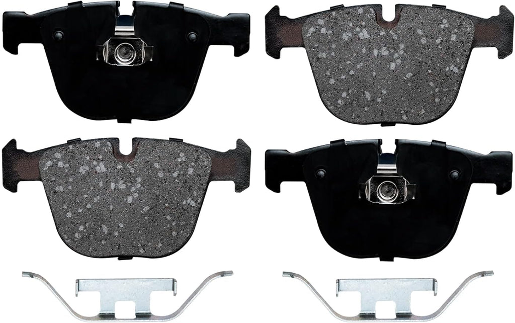 Detroit Axle - 8pc Brake Kit for 2007-2010 BMW X5 2008 X6, Disc Brakes Rotors Ceramic Brake Pads with Hardware Replacement: 13.70' inch Front and 13.58' inch Rear Rotor