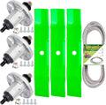 48 Inch Mower Deck Rebuild Kit Fits for John De ere D140 LA145 LA130 D160 D150 LA140 LA165 LA155 3 Spindles GY20454 GY21098 3 Blades GY20852 1 B ELT GX20571