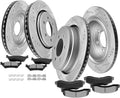 SCITOO Front 13.78' Rear 13.7' Brake Pads and Rotors Kits Fit For Ford F-150 2012 2013 2014 2015 2016 2017