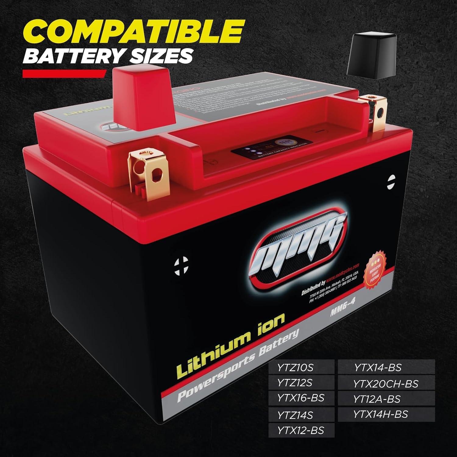 MMG Motorcycle Battery Lithium Ion (YTZ14S-CCA 300)