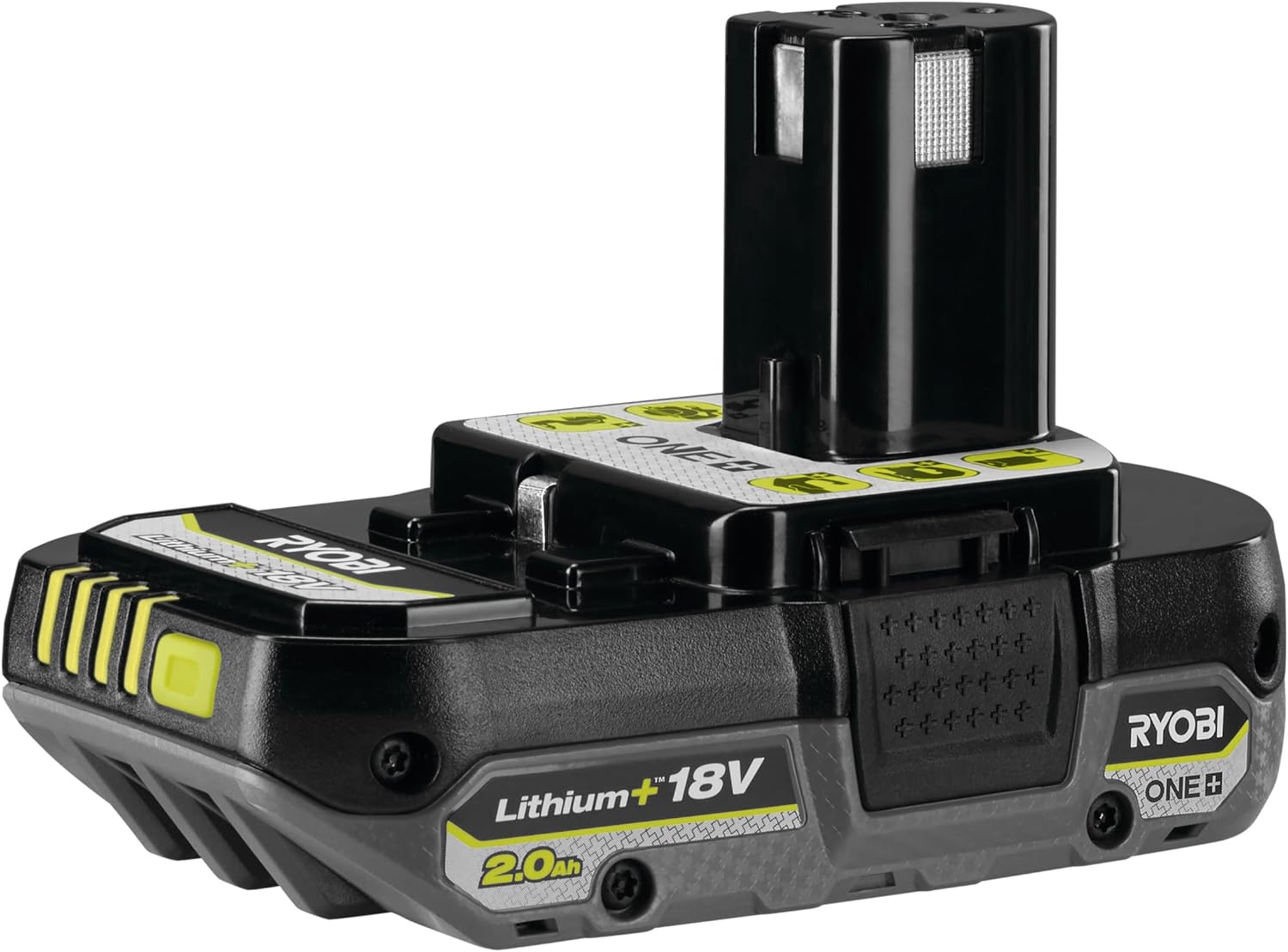 RYOBI One+ RY18LMC30A-120 18V Cordless Lawn Mower/Edger – Width 30 cm, 1 x 2.0Ah Battery + Charger, Battery Life 10 min, 30L Container, Ideal for Small Gardens