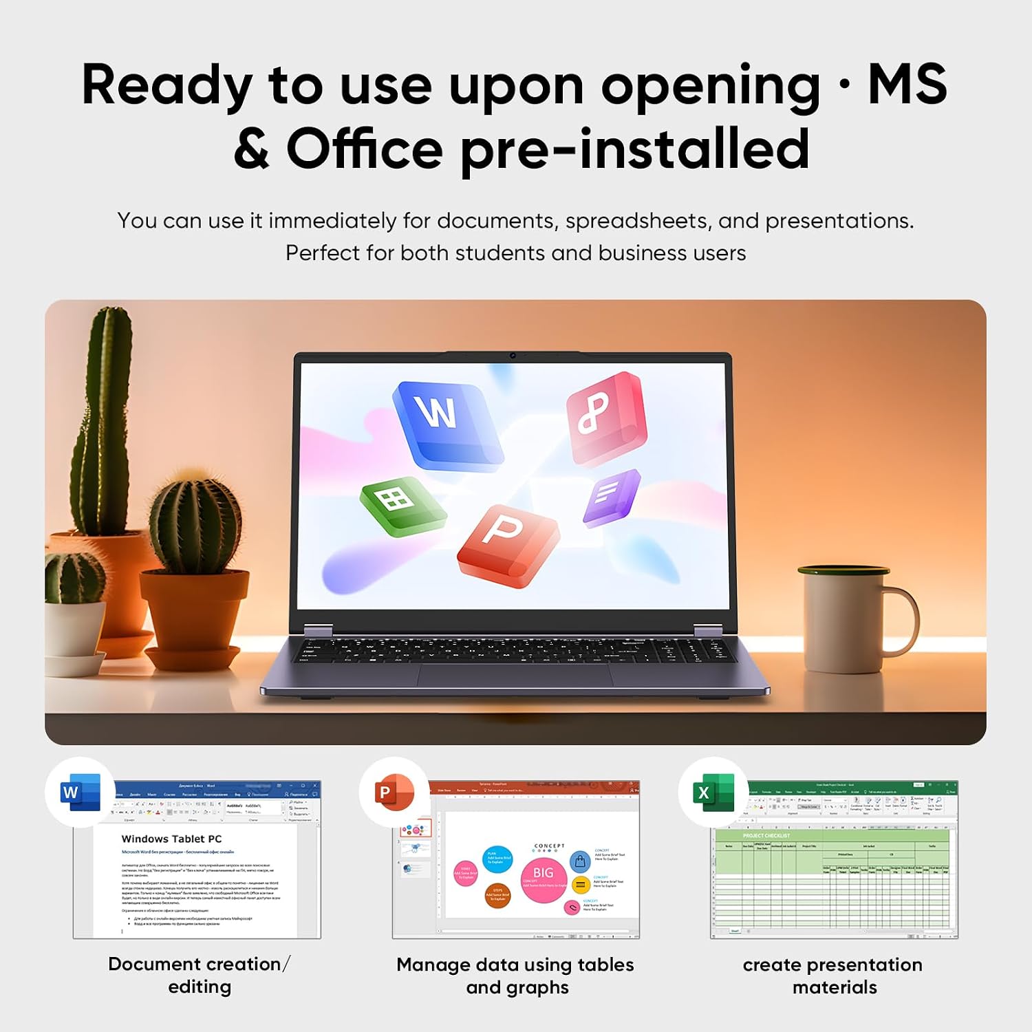 15.6' Laptop Computer 2-in-1,Win 11 Pro 8GB RAM 256GB SSD Core m3 8100Y(up to 3.40 GHz),MS Office 365 Ultra-Thin,FHD Touchscreen, Wi-Fi 5, BT5.1, RJ45,(2in1 8GB RAM 256GB SSD)
