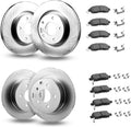 VEVOR Front and Rear Brake Kit Compatible with 2013 Nissan Altima (Base, SL, SV & S Sedan), 2014-2018 Nissan Altima, 2019-2023 Nissan Altima (with Manual Parking Brake), Hollow Structure Front Rotors