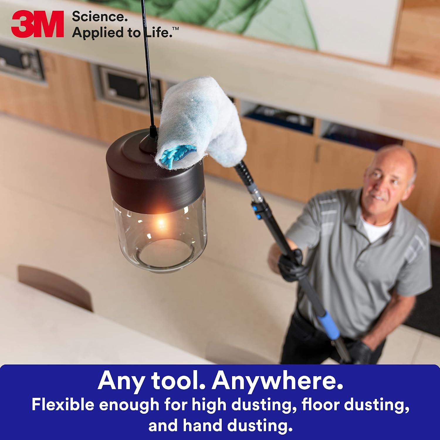 3M Easy Trap Sweep and Dust Sheets,1 Roll of 60 8' x 6' Sheets,Disposable Easy Sweep Floor Duster,Picks Up 8X More Dirt,Dust,Sand,Hair,Works on Dry or Wet Surfaces,Hardwood Floors,59152W,(Pack of 8)