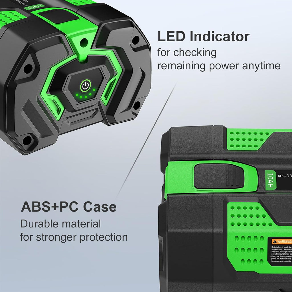 10000mAh Replacement for EGO 56V Power+ Battery,High Capacity (BA5600T)