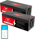 12V 660Ah(2Packs) LiFePO4 Battery Small Size, 16.8KWh Lithium Battery with 250A BMS, Up to 10000+ Rechargeable Cycles, Perfect for RV Camping, Trolling Motor, Solar Power Storage (12V*660Ah*2Packs)