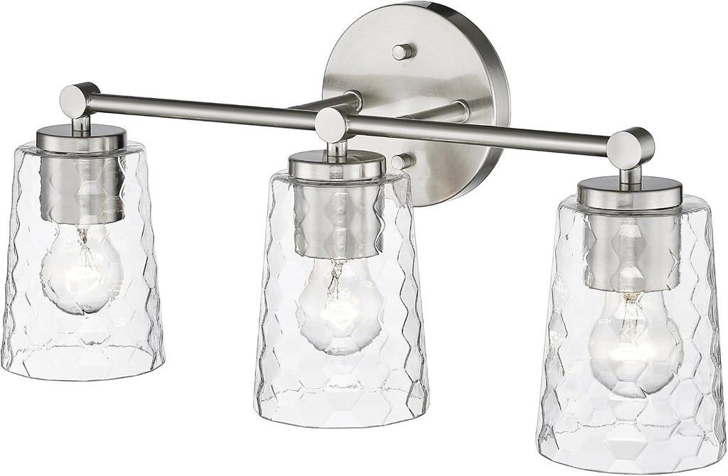 ML Lighting Ashli 3-Light Vanity Brushed Nickel