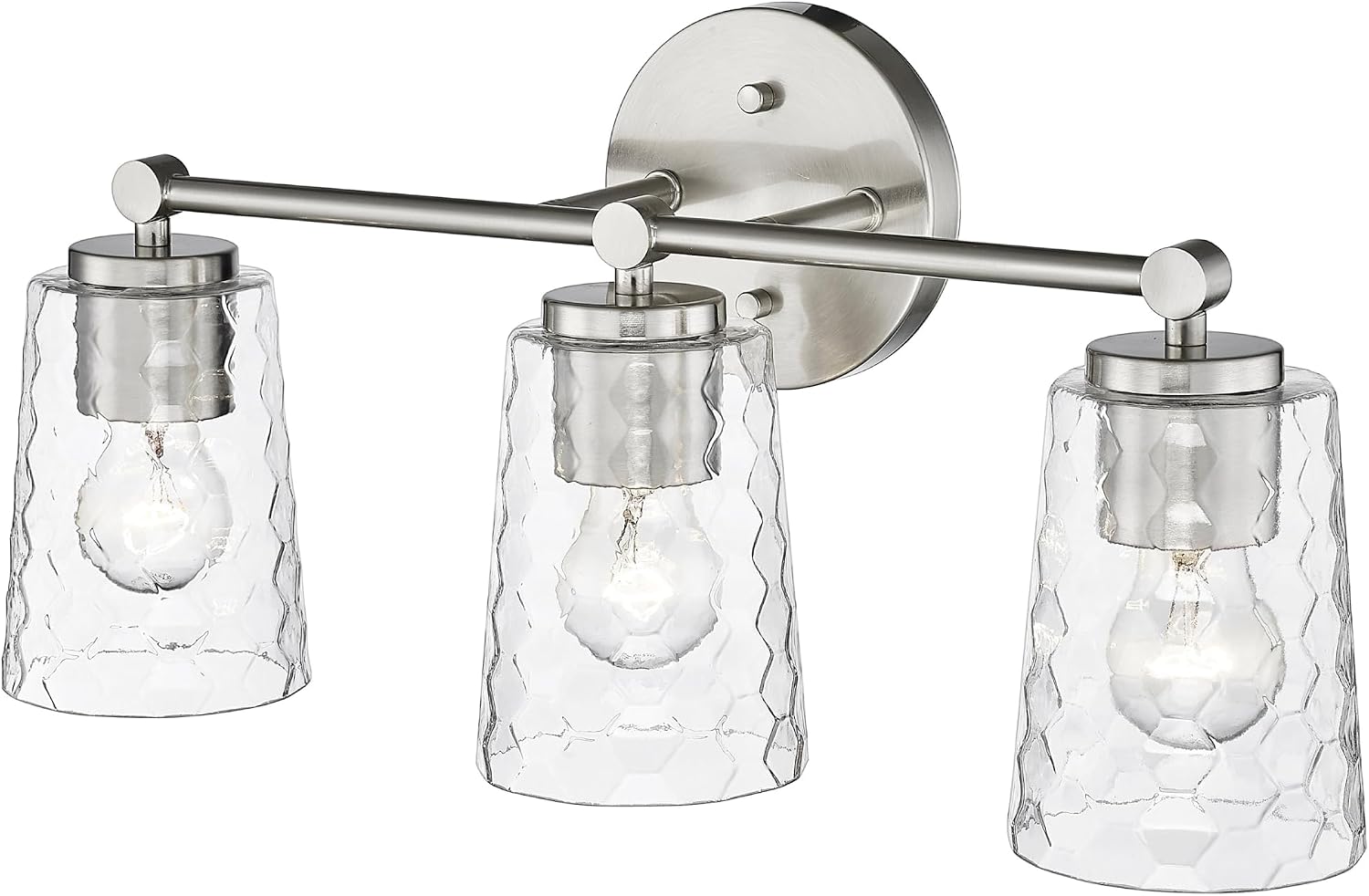 ML Lighting Ashli 3-Light Vanity Brushed Nickel