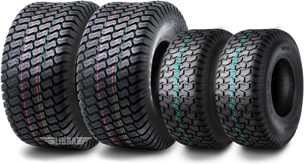 WANDA Set 4 Lawn Mower Turf Tires 13x5-6 Front & 18x8.5-8 Rear /4PR -13106/13028