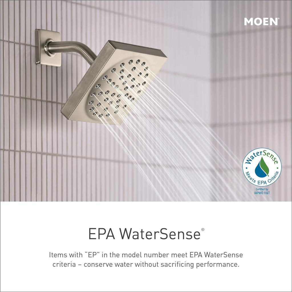 Moen T2282EPBN Dartmoor Shower Only System with Rainshower Showerhead without Valve, Brushed Nickel