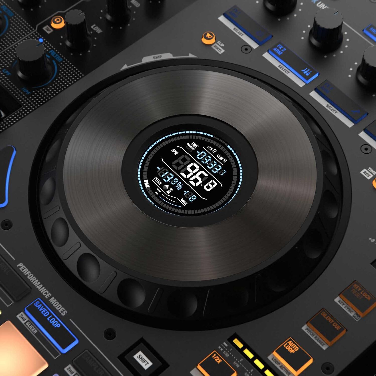 Reloop Mixon 8 Pro DJ Controller for Serato DJ with Essential Cables for Connecting to DJ Controllers and StreamEye Polishing Cloth
