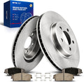 KAX Front Brake Kit Fits for Charger/Challenger 2011-2018 2020-2021 3.6L, Charger 2006-2010 3.5L/2.7L, Magnum 2005-2008 3.5/2.7L, Challenger 2009-2010 3.5L, 300 2011-2021 3.6L/2005-2010 3.5/2.7