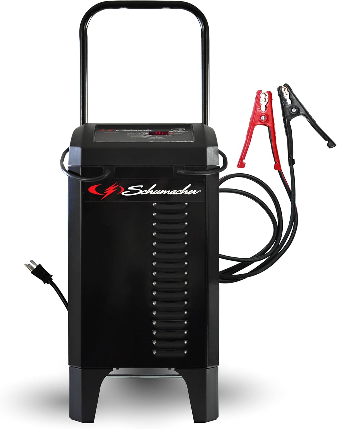 Schumacher Electric Wheeled Automatic 6A Car Battery Charger and 200A Engine Starter, 6-in-1 Solution, Maintainer, 40A Boost, for 6V/12V Power Sport, Automotive, and Marine Batteries, SC1309
