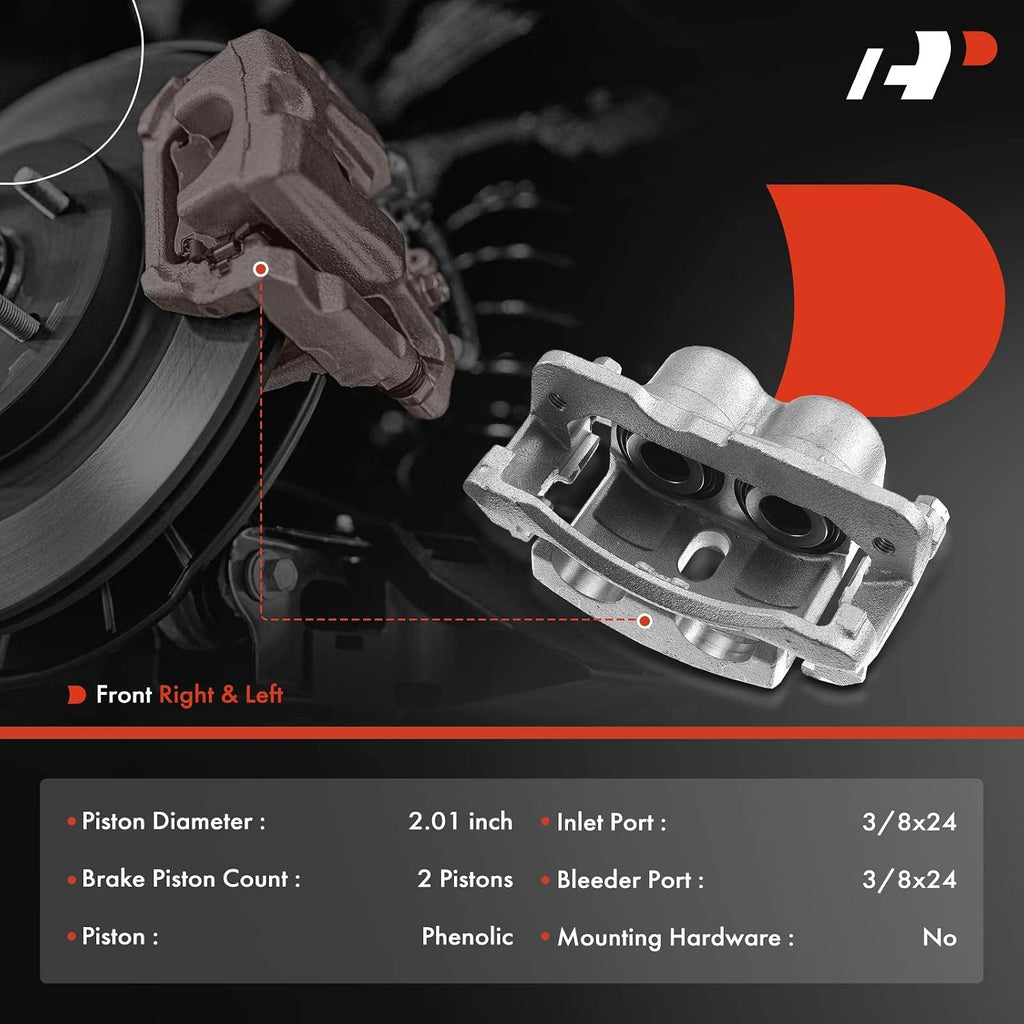 A-Premium Front and Rear Disc Brake Rotors and Ceramic Pads Kit with Calipers Compatible with Ford F-150/F150 2000 2001 2002 2003, 4WD, 16-PC Set