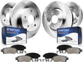 Detroit Axle - Brake Kit for 2011-2012 Honda Accord, Disc Brakes Rotors Ceramic Brake Pads Replacement: 11.10' inch Front and 11.10' inch Rear Rotors
