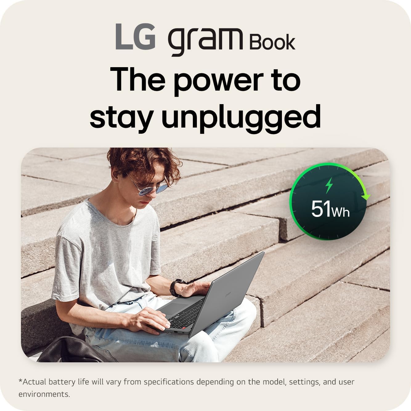 LG gram Book 15-inch Lightweight Laptop Computer, Intel Core i5-1334U Processor, Windows 11 Home, 8GB RAM, 256GB SSD - Titan Silver