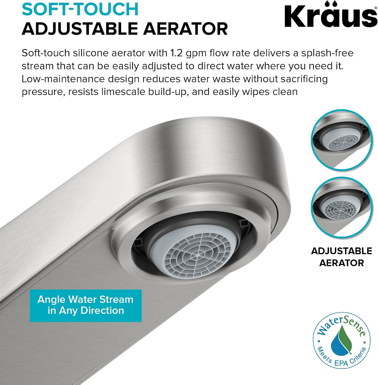 KRAUS Indy Centerset Bathroom Faucet in Spot-Free Brushed Nickel with 2 Handles, Pop Up Drain and Supply Lines, FUS-14102SFBN