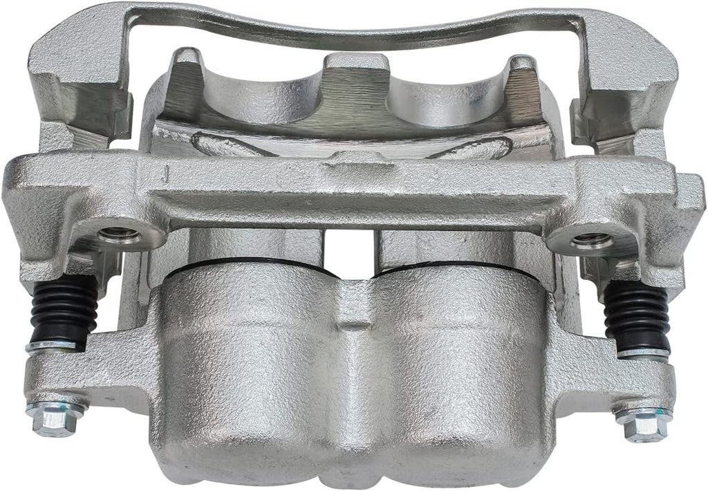 Detroit Axle - 2WD 6 Lug Front Drilled & Slotted Brake Rotors Passenger Side Brake Caliper Replacement for 2004-2005 Ford F-150