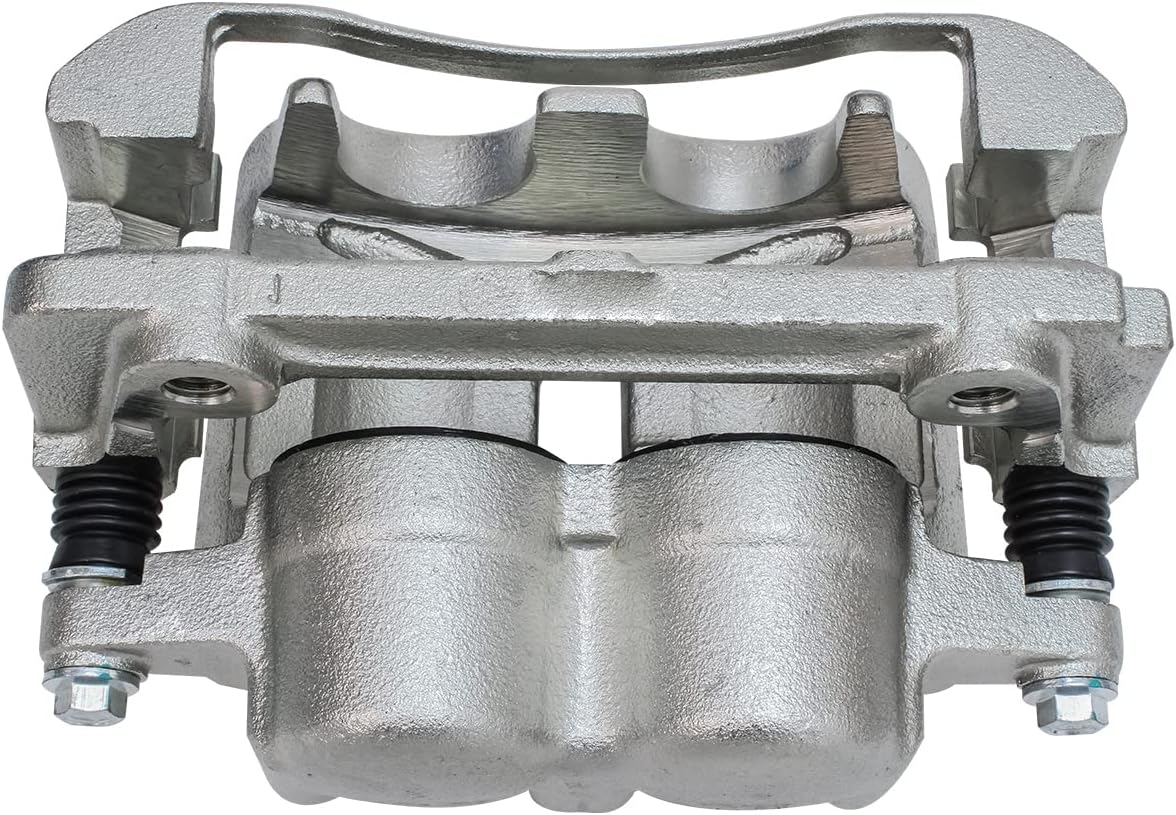 Detroit Axle - 2WD 6 Lug Front Drilled & Slotted Brake Rotors Passenger Side Brake Caliper Replacement for 2004-2005 Ford F-150
