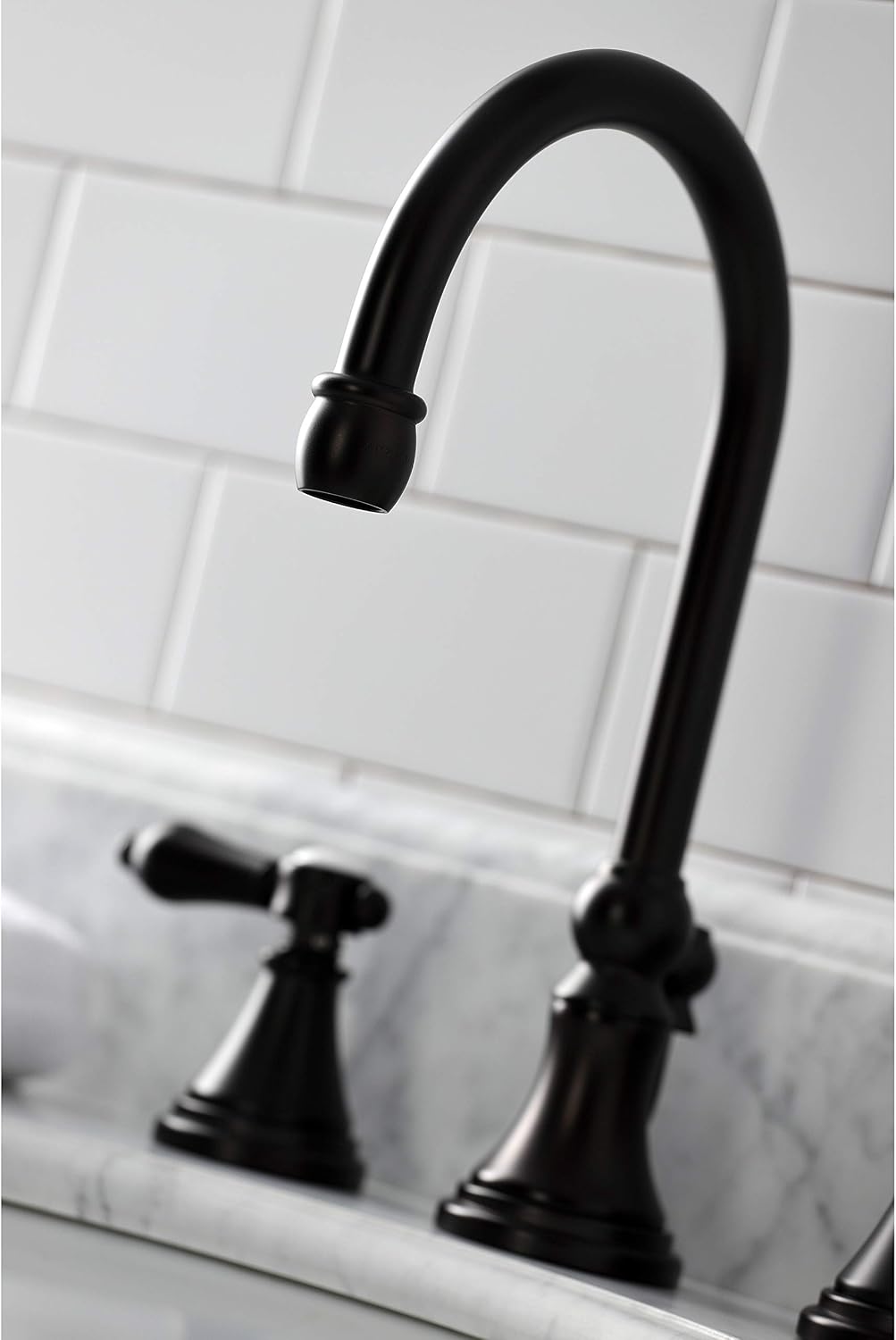 Kingston Brass KS2985BAL Heirloom Widespread Bathroom Faucet, Oil Rubbed Bronze, 13.63 x 6.31 x 11.5
