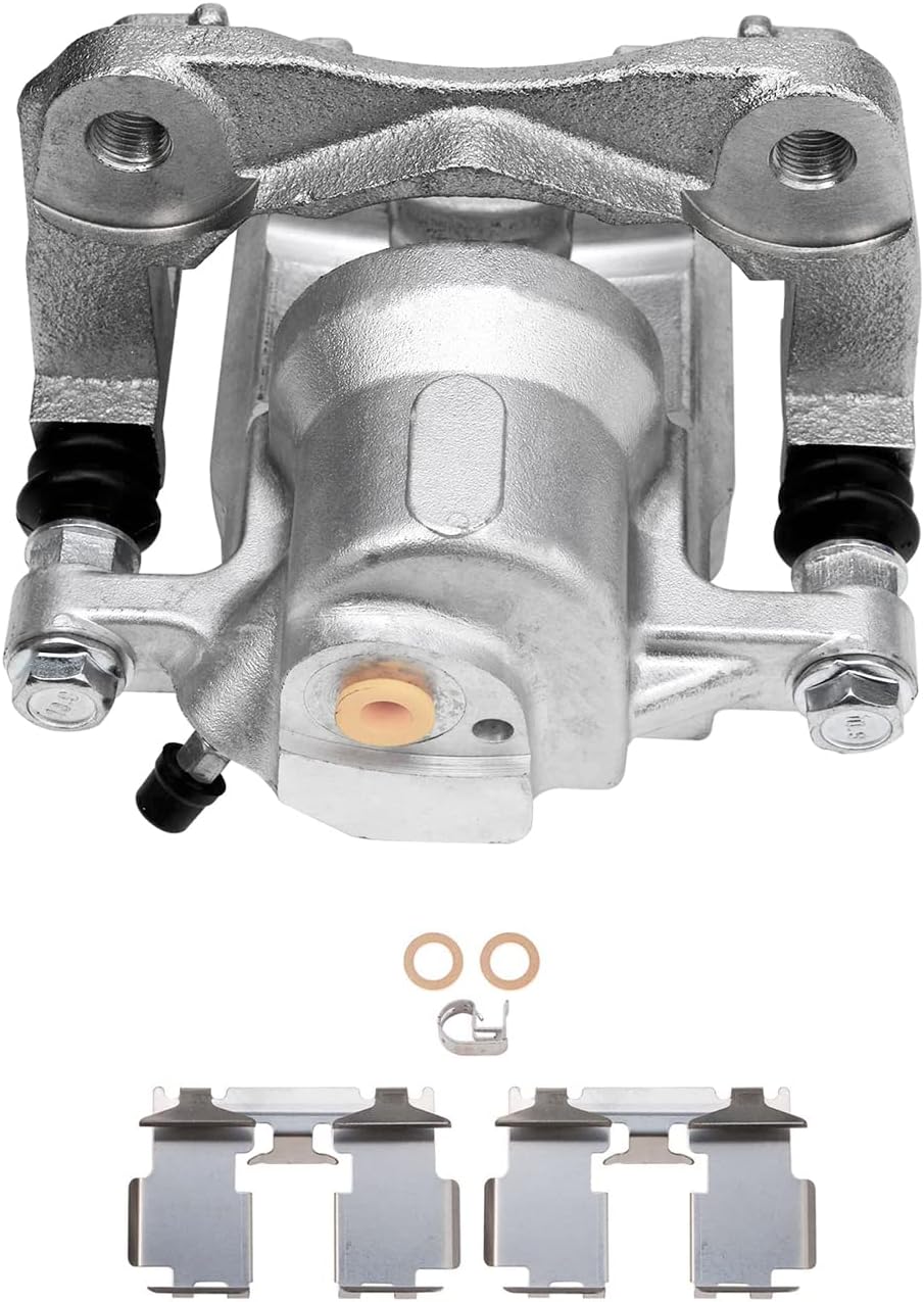 Detroit Axle - Rear Disc Calipers and Ceramic Brake Pads Kit Replacement for 2010 2011 2012 Lexus HS250h - 6pc Set