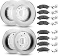 VEVOR Front & Rear Brake Kit Compatible with 2008-2017 Buick Enclave, 2009-2017 Chevrolet Traverse/2007-2010 Saturn Outlook, 2007-2016 GMC Acadia/2017 GMC Acadia Limited, Hollow Brake Rotors Pads Kit