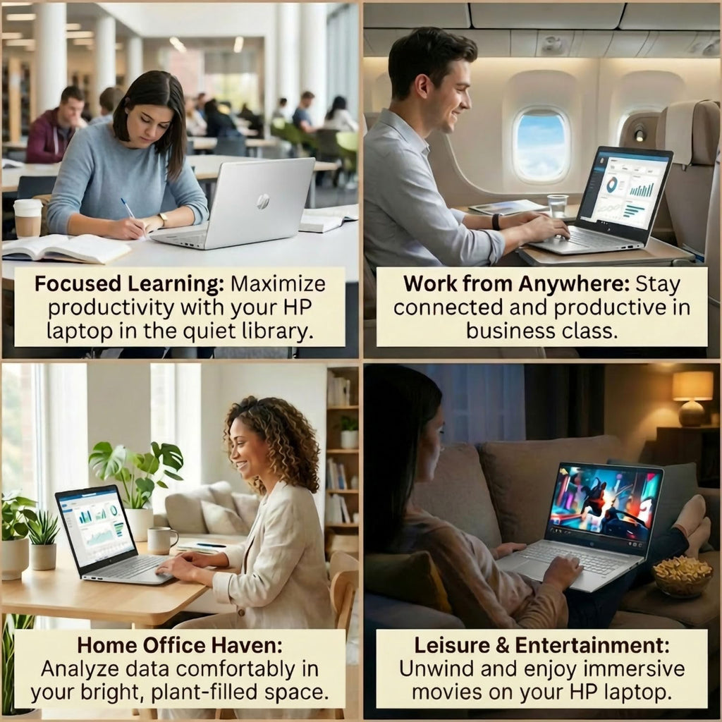 HP 15.6' Business&Student Laptop Computer, 2025/2026 Edition, Copilot AI, Intel Dual Core Processor Series, 16GB RAM, 1TB SSD, Ethernet & SD Card Reader, Up to 9 Hours Battery Life, Windows 11 Pro