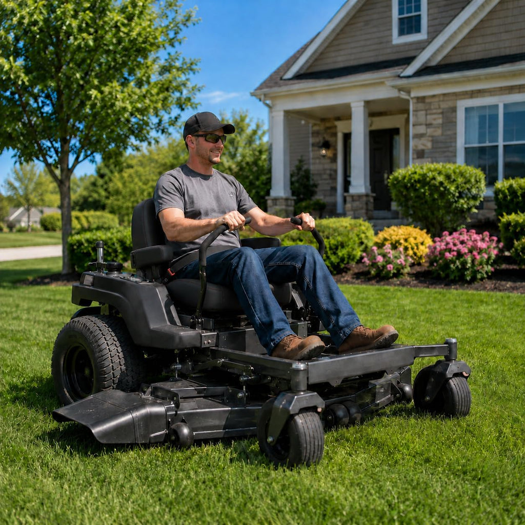 Universal Tractor Seat, Lawn Mower and Forklift Seat with Suspension Bag, Safety Design, Strong Protective Performance, High Durability for Zero Turn Mower, Skid Loader, Backhoe, Dozer, Telehandler