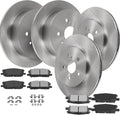 SCITOO Brake Kits For Lexus For RX330 2004-2006,For RX350 2007-2009,For RX400h 2006-2008,For Toyota For Highlander 2006-2007 Disc Brake Rotors and Semi Metallic Brakes Pads 31392;D1005;31356;D996