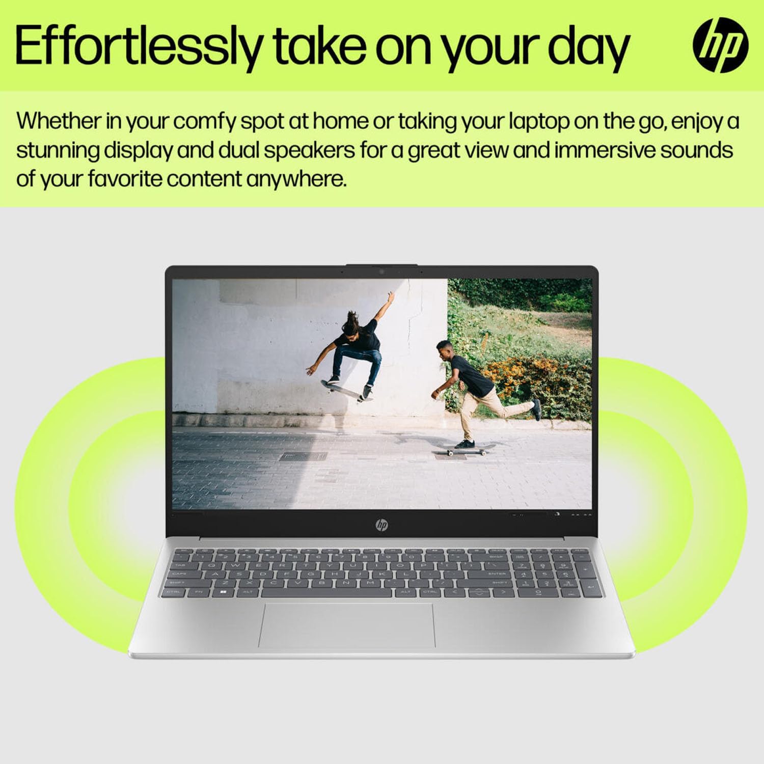 HP 15 Student & Business Laptop 15.6' IPS HD Display (Intel i3-N305, 8GB DDR4, 128GB SSD, Intel UHD, WiFi 6, Webcam, Bluetooth 5.4, Win 11 Home S-Mode) w/DKZ USB Port Expander