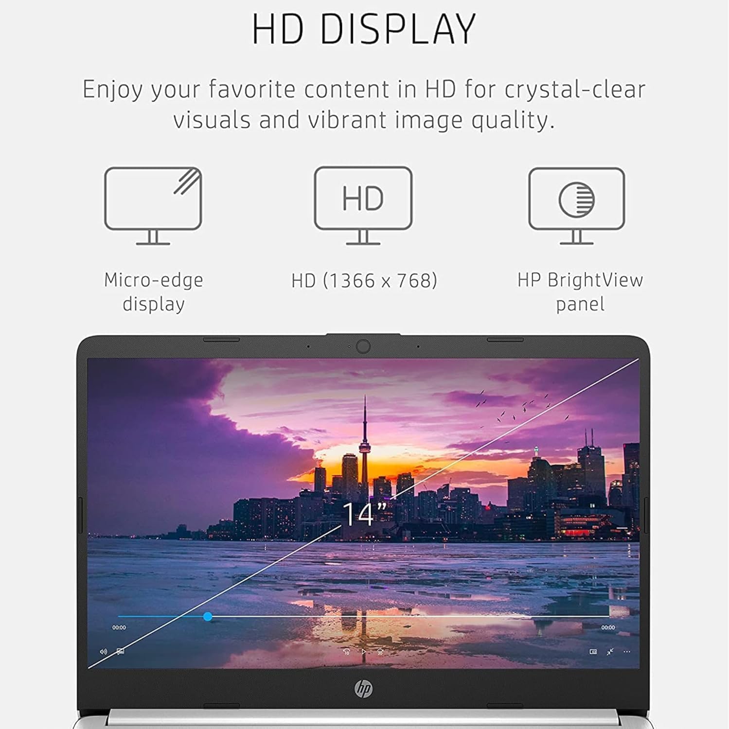 HP 14 Ultrabook • Back to School Limited Edition with Microsoft 365 • Intel 4-Core CPU • 16GB RAM • 1600GB Storage (64GB OnBoard withHP 512GB P500 Portable SSD + 1TB OneDrive) • Snow White • Win 11