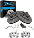 TRQ Front Brake Pad & Rotor Kit Semi-Metallic Compatible with 1997-1998 Ford F-150